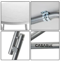 Stehtisch 2er-Set Weiß Holzdekor Ø60cm Klappbar -Elholly Geschaft 000bc3c0c295a53921f2027d24c933de de 108092d 8 1 1