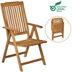 Gartenstuhl Bari 4er-Set Teakholz Klappbar -Elholly Geschaft 00c2e83a4301a82287b30066a3731b1f de 109039g 1