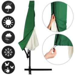 Ampelschirm Grün Alu Ø330cm UV-Schutz 50+ + Abdeckung -Elholly Geschaft 08e497a16de2f05d3665df222cca0779 03 996256 on fs m web low de 1