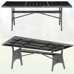 Polyrattan Gartentisch Takeo Grau 190x90x75cm WPC -Elholly Geschaft 0a4d5f189ee5c79b5e3fc7095abeaccd de 995691d 01 1 1