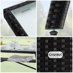 Polyrattan Gartentisch Takeo Schwarz 190x90x74cm Glas -Elholly Geschaft 0acb608da93c456dd80bc74d601c8bd4 de 995692d 07 1 1