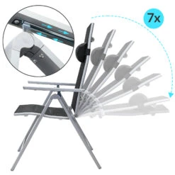 Gartenstuhl Bern Premium 4er-Set Silber Gepolstert -Elholly Geschaft 0d59fddff5356d6011dfe5acaa3d03a1 de 108765d 4 1