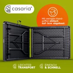 Klapptisch Anthrazit Kunststoff 183x75x73cm -Elholly Geschaft 0d7b42b969929eed73fa29ce9059ef58 33