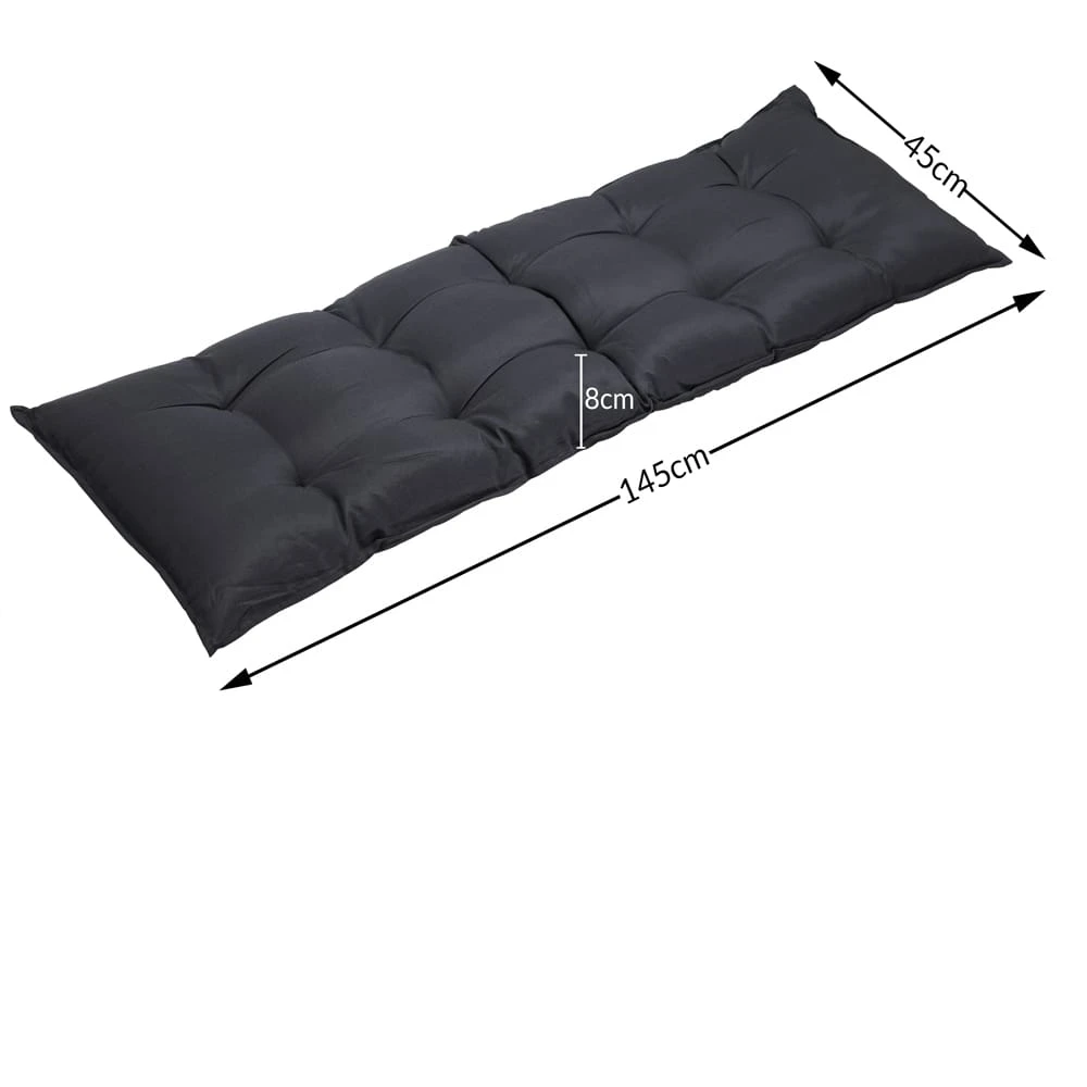 Bankauflage Anthrazit 145x45x8cm 9 Bankauflage Anthrazit 145x45x8cm – Bild 7