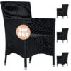 Polyrattan Gartenstuhl 3er-Set Schwarz Stapelbar -Elholly Geschaft 0f53e98810741822a656af13df651b83 01 109000 on fs m amz high 1