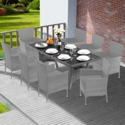 Polyrattan Gartentisch Takeo Grau 190x90x75cm WPC -Elholly Geschaft 1580327d56eb4570da4e5f0f951e81a0 de 995691d 32 1
