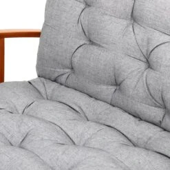 Bankauflage Mit Rückenlehne Hellgrau Meliert 100x110x8cm -Elholly Geschaft 17c8eaf76a96848707d0d5ca1a4540d5 de 108012d 2 1