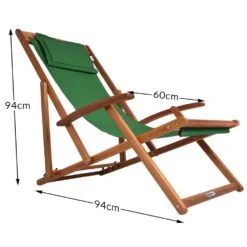 Sonnenliege Grün Akazienholz 94x60x94cm -Elholly Geschaft 197a9bea26341685307a8c436823c0fd de 100487d 4