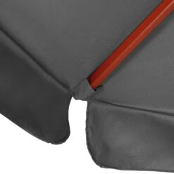 Sonnenschirm Anthrazit Holz Ø330cm UV-Schutz 50+ -Elholly Geschaft 19bc573311103ecad088576d2e0909cf de 108782d 8 1 1