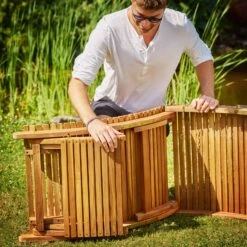 Faltbare Sonnenliege 2er-Set Akazienholz FSC®-zertifiziert -Elholly Geschaft 1a133d14e707fb9ee1a41d06f2a1fc54 de 994550d 2