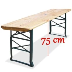 Bierzelttisch 170x50x75-105cm Höhenverstellbar -Elholly Geschaft 22652660764b13ed66cd69f8f505a52b de 101428d 4 1