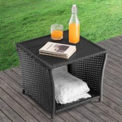 Polyrattan Beistelltisch Vedis Schwarz 45x45x40cm -Elholly Geschaft 24cc657e3d4357e302361fc681f5a505 de 109508d 12 1