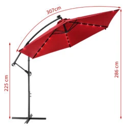 LED Solar Ampelschirm Haiti Rot Ø300cm -Elholly Geschaft 2acb7562e2fb13c741830e6078cd3e45 27