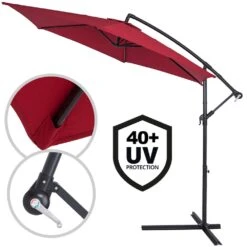Ampelschirm Rot Alu Ø300cm UV-Schutz 50+ + Abdeckung -Elholly Geschaft 2acf8e446237cff5ba18f5e0251ecc2d de 104079g 1
