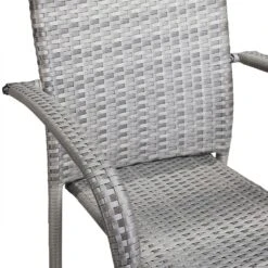 Polyrattan Stapelstuhl Comfort 4er-Set Grau -Elholly Geschaft 2b8d24058952aa38a82ed22229e0f47e de 108675d 1 1