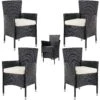 Polyrattan Gartenstuhl 4er-Set Schwarz/Creme Stapelbar -Elholly Geschaft 2c9dcd6bc003d2cf0f4bdb7a88aad3dc a de 996321g 1