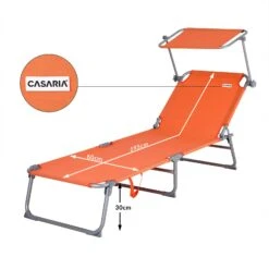 Sonnenliege Hawaii Orange Alu 195x60x30cm -Elholly Geschaft 2fe80101b18116d5e85589c8b6e417d0 de 101419d 4