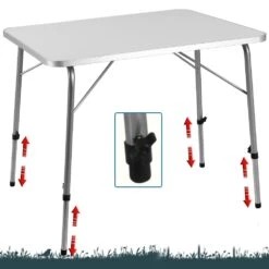 Gartentisch Silber Alu 80x54x50/69cm Klappbar -Elholly Geschaft 33115776795cf64b1f69b97a79cdb538 de 101446g3 1