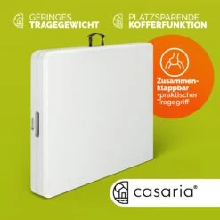 Buffettisch Weiß Kunststoff 183x76cm Klappbar -Elholly Geschaft 331a22b14647c329fe43e48529867026 06 100082 on dts amz high de 1