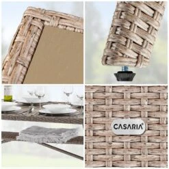 Polyrattan Gartentisch Takeo Creme 190x90x75cm WPC -Elholly Geschaft 344853b8691d791334b9d1793cc9f650 de 995690d 07 3