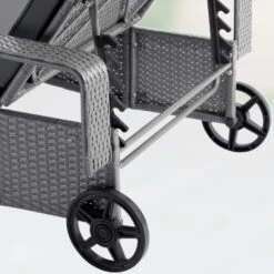 Polyrattan Sonnenliege Grau/Anthrazit 193x90x43cm -Elholly Geschaft 35e0157550e1e9a195206ff979744247 de 995630d 10 1