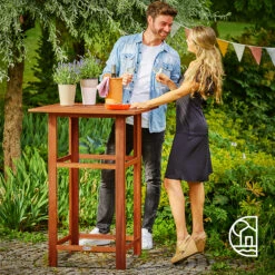 Stehtisch Akazienholz 75x75x110cm -Elholly Geschaft 3c2c2744974c7e1b8e2939546c227c14 02 103757 on amb amz high de 1