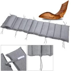 Auflage Schwungliege Grau Meliert 177x58x7cm -Elholly Geschaft 3dd840662b331e2759937f3209bcc8e9 a de 108748g 1