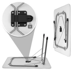 Gartentisch Silber Alu 80x54x50/69cm Klappbar -Elholly Geschaft 3f0448acfa017da64dc5185d00281f99 de 101446d 6 1