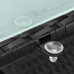 Polyrattan Gartentisch Takeo Schwarz 190x90x74cm Glas -Elholly Geschaft 48e4c82e132c04c545543763af5d2934 de 995692d 12 1