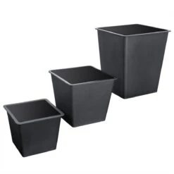 Polyrattan Blumentopf 3er-Set Grau -Elholly Geschaft 4a1611de7c79065273d5f166c4b928c6 de 108644d 3