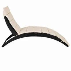 Polyrattan-Sonnenliege Halbmond Schwarz Klappbar -Elholly Geschaft 5635af1f0f2b8f7383415c49f0931667 de 106243d 3 1