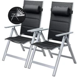 Gartenstuhl Bern Premium 2er-Set Silber Gepolstert -Elholly Geschaft 593207554abd00f84dfe65f7365d479f a de 108765g22 1