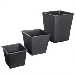 Polyrattan Blumentopf 3er-Set Schwarz -Elholly Geschaft 5ee4103eeb1abba9a6e30cccc66bea59 de 106644d 3