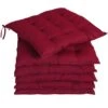 Sitzkissen 6er-Set Cozy Dunkelrot 2 Sitzkissen 6er-Set Cozy Dunkelrot -Elholly Geschaft 62bd464e0a5953ea18af18a669cc1591 a de 108034g