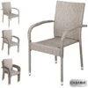 Polyrattan Stapelstuhl Comfort 4er-Set Creme -Elholly Geschaft 632db0574a6c1e0b0a5bac7684d7acfe a de 108674g1 3