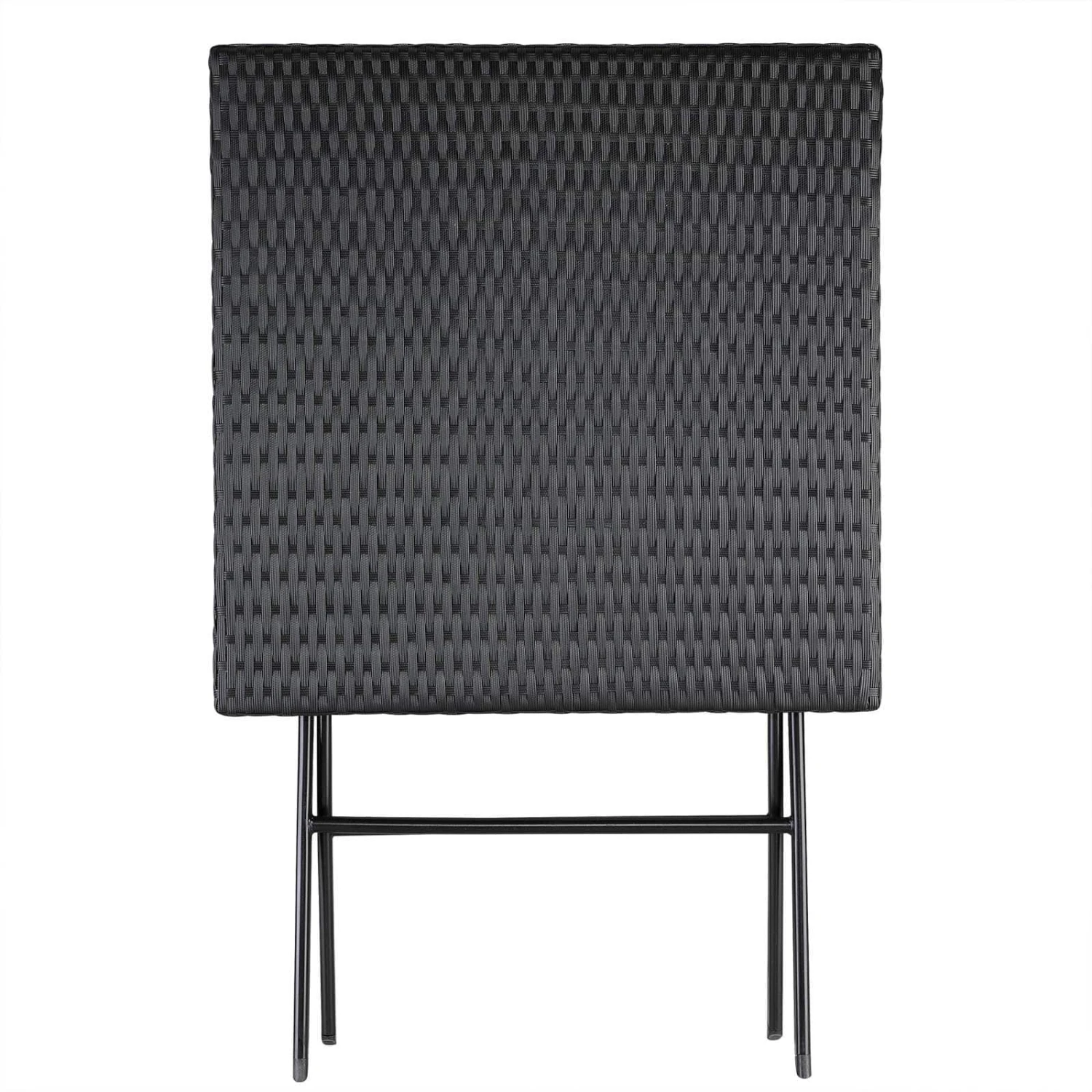 Polyrattan Klapptisch Rom Schwarz 73x63x63cm 7 Polyrattan Klapptisch Rom Schwarz 73x63x63cm – Bild 5