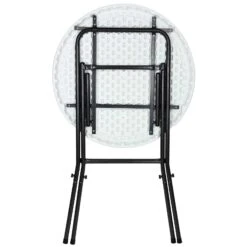 Stehtisch Weiß Kunststoff Ø75cm Klappbar -Elholly Geschaft 64e2900dccc3bebc57b0d42110a3ff88 de 101585d 1 1