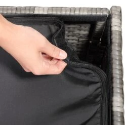 Polyrattan Auflagenbox Grau 75x75x70cm -Elholly Geschaft 67ffb9e03da24e0f2b3cc6b7586c1170 de 109153d 3 1