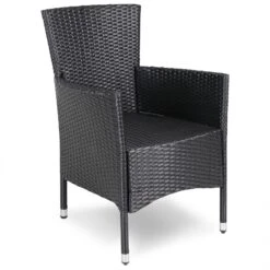 Polyrattan Gartenstuhl 6er-Set Schwarz Stapelbar -Elholly Geschaft 6993e78523696c7118bcb55ecb310c43 de 995193d 3 1 1 1