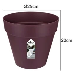 Elho Blumentopf Maulbeere Matt 25x22cm 5,5L -Elholly Geschaft 6c3ec2dde55198334db8862551e27557 de 193663d 1 1