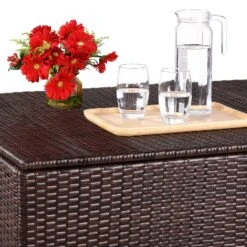 Polyrattan Auflagenbox Braun 318L -Elholly Geschaft 6d71ad06c69215ef5161039f3617f09f de 108954d 3 1