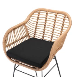 Polyrattan Korbsessel 2er-Set Natur -Elholly Geschaft 712415b86214a35fa24a03e5e9e37f9a de 108738d 2 1