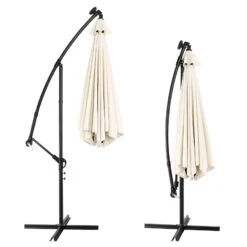 LED Solar Ampelschirm Mali Creme Ø330cm -Elholly Geschaft 77470554b3c588ab2555271f202775d1 de 107012d 16 1