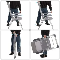 Gartenstuhl 4er-Set Silber Alu -Elholly Geschaft 798007c0cd41e0823955ba2da582561f 2