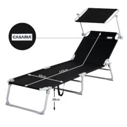 Sonnenliege Hawaii 2er-Set Anthrazit Alu 195x60x30cm -Elholly Geschaft 7a04b3ef76bc22335296a73a49690f38 de 101420d 4 1