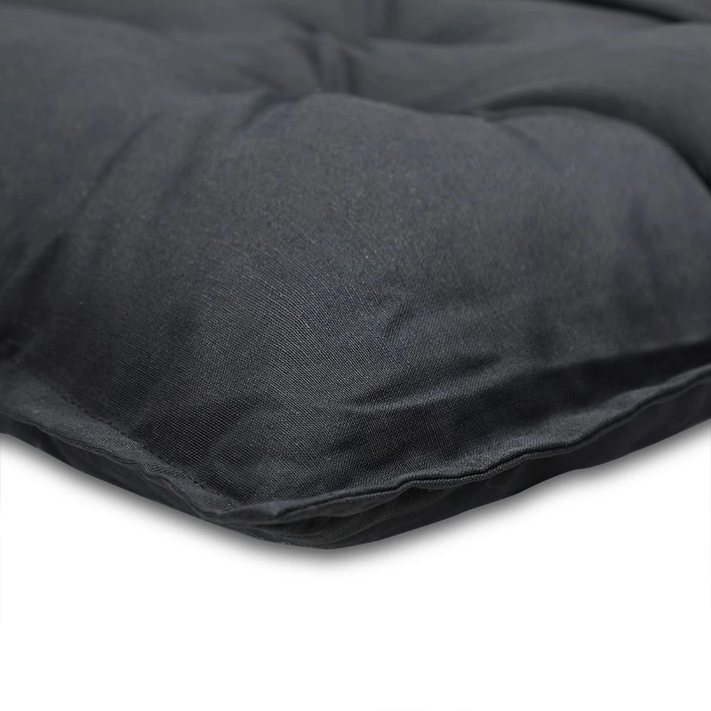 Sitzkissen 4er-Set Anthrazit 40x40x8cm 4 Sitzkissen 4er-Set Anthrazit 40x40x8cm – Bild 2