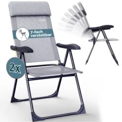 Gartenstuhl 2er-Set Grau Meliert Alu Klappbar -Elholly Geschaft 880502584d02da9a60b86208f6bfd793 01 109584 on fs m amz high de 1