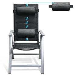 Gartenstuhl Bern Premium 4er-Set Silber Gepolstert -Elholly Geschaft 8edb21636287955ef75e5ae77c34da33 de 108765d 19 1