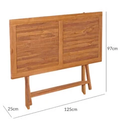 Gartentisch Bari Teakholz 125x60x75cm Klappbar -Elholly Geschaft 903c94e2d62315718c1ef38187a912e1 de 994931d 10 1
