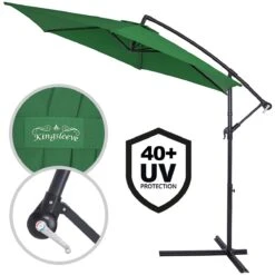 Ampelschirm Grün Alu Ø330cm UV-Schutz 50+ + Abdeckung -Elholly Geschaft 906eb80a6d834e1bba70cd2abfc0c25c de 104080g 1